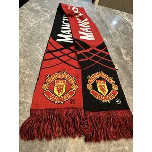 Manchester United (Premier League) Double Sided Winter Scarf 7." wide x 56" -new